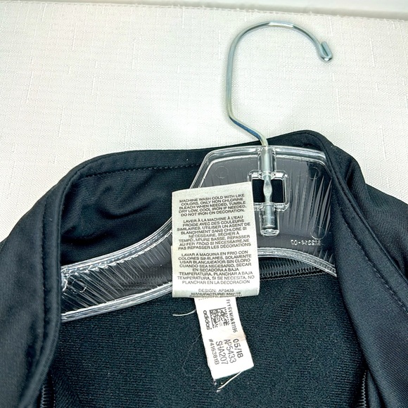 Adidas Youth XL Classic Black & White Track Jacket - Picture 5 of 6